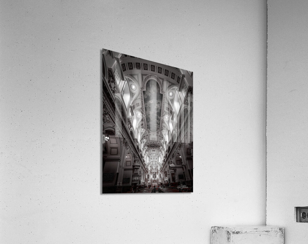 Basilica Cathedral in Old Quebec City Canada Acrylic Print