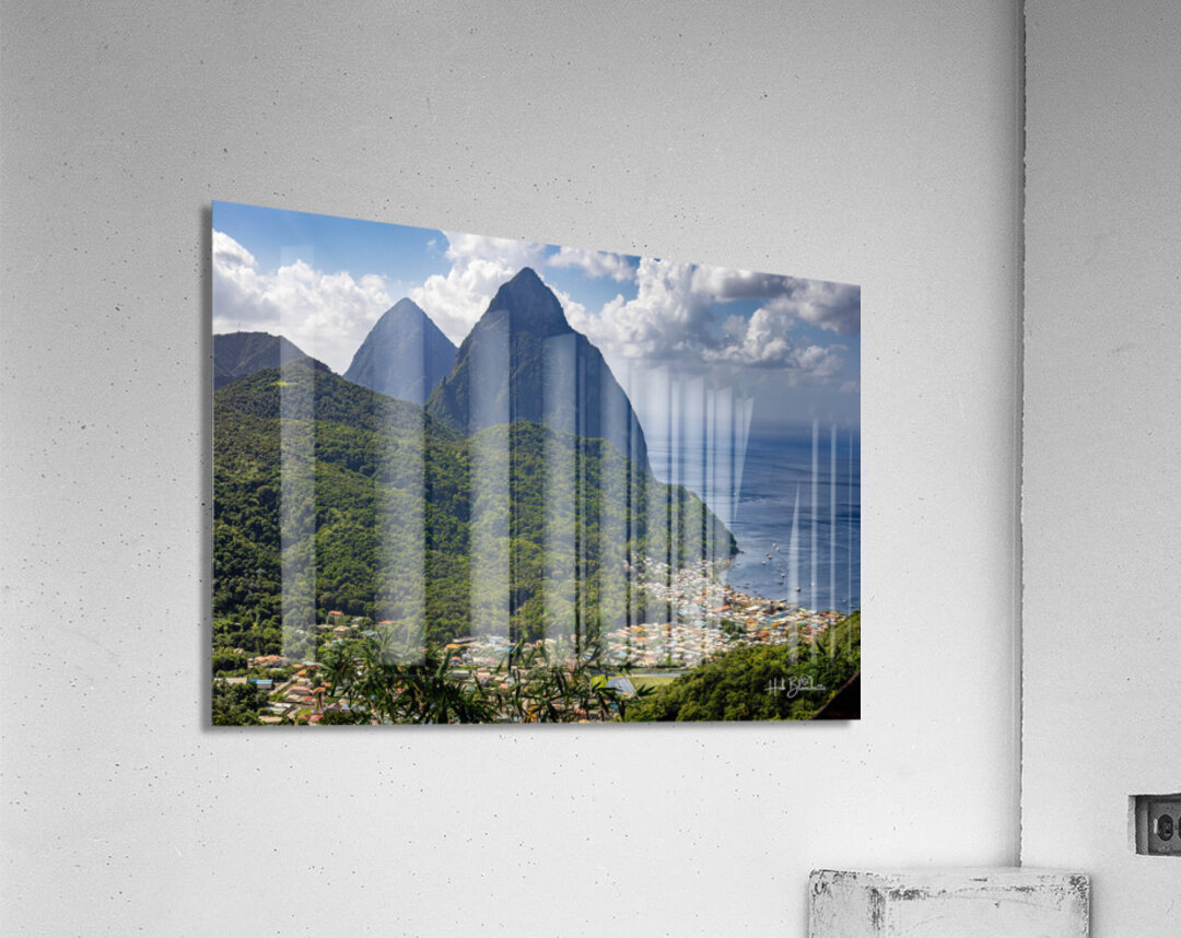 Les Piton In Saint Lucia Acrylic Print