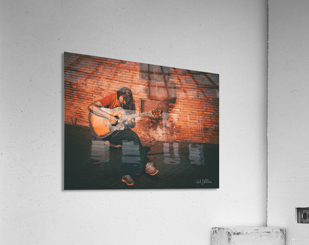 Street Performer Rome Italy Acrylic Print