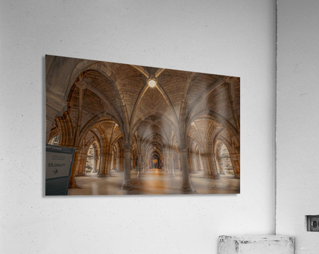 Cloisters Undercroft at the University of Glasgow Scotland UK Acrylic Print