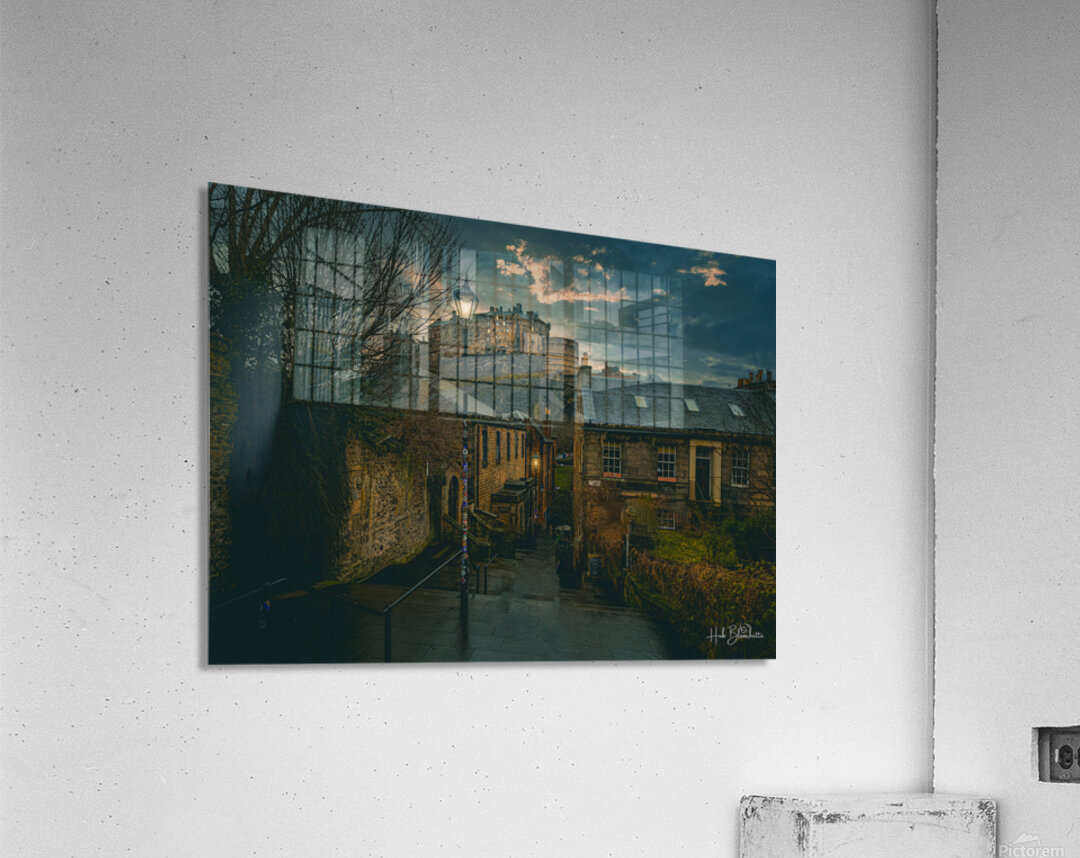 Edinburgh Castle Vennel Steps Edinburgh Scotland UK Acrylic Print