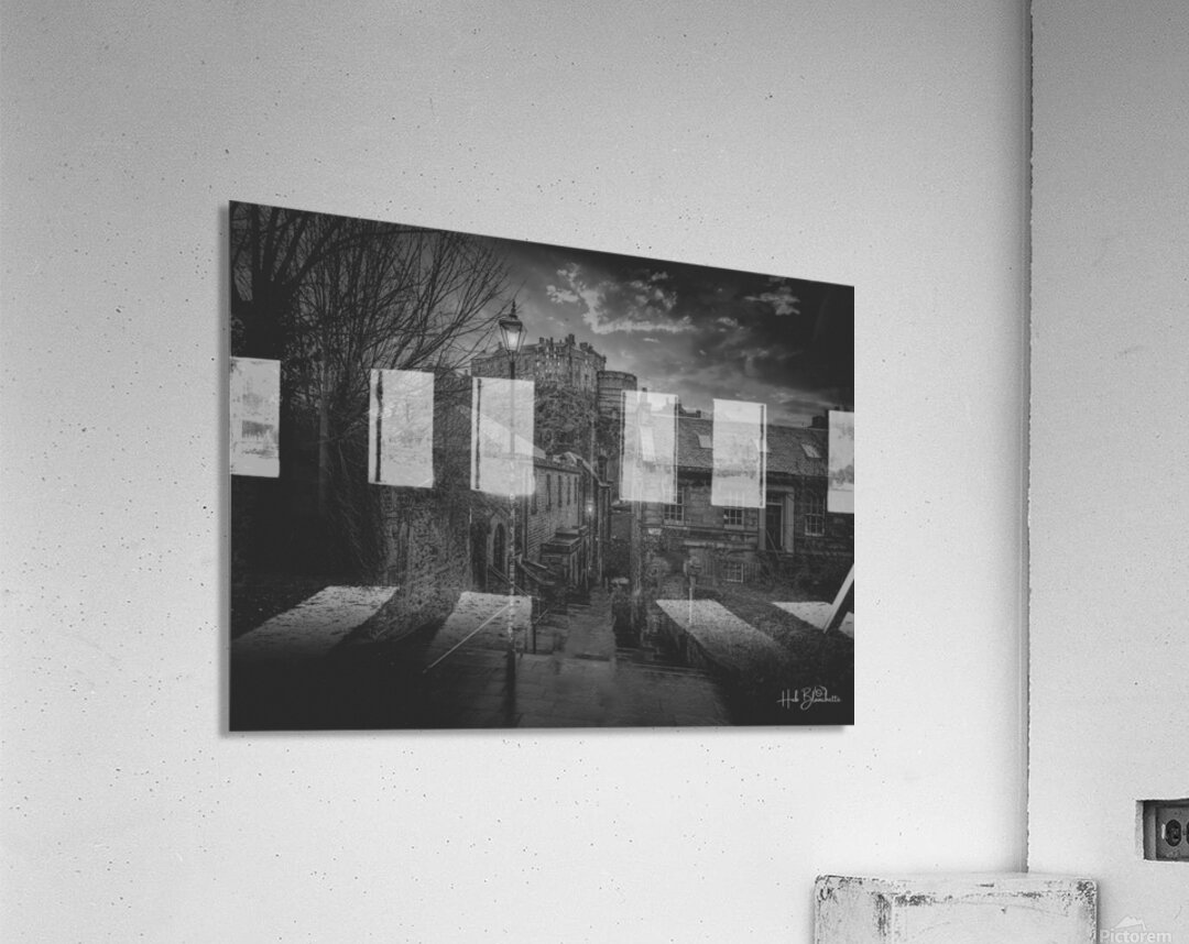 EDINBURGH CASTLE VENNEL STEPS EDINBURGH SCOTLAND UK Acrylic Print