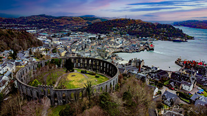 Town Of Oban Scotland and McCaigs Tower