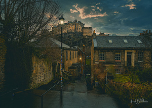 Edinburgh Castle Vennel Steps Edinburgh Scotland UK