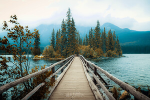 Pyramid Island Jasper Alberta Canada