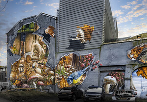 Fellow Glasgow Residents Mural Scotland UK