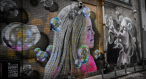Bubbles Mural Glasgow Scotland UK