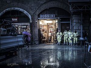 City Workers Florence Italy