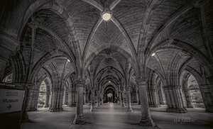 Cloisters at the University of Glasgow Scotland UK