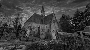 Kilmore Graveyard And Church Drumnadrochit in the Scottish Highlands