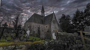 Kilmore Graveyard And Church Drumnadrochit in the Scottish Highlands