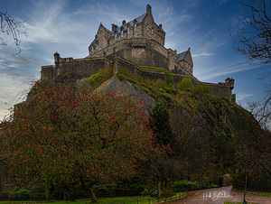 Edinburgh Castle West Side Scotland UK
