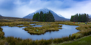 The Buachaille Etive Mor mountain Scottish Highlands UK.