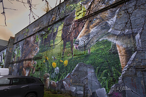 Fellow Glasgow Residents Mural Glasgow Scotland UK
