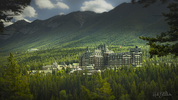 Sunset At The Fairmont in Banff Alberta Canada Print