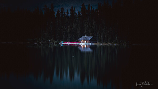 The Little Shack In Lake Louise Alberta Canada Print