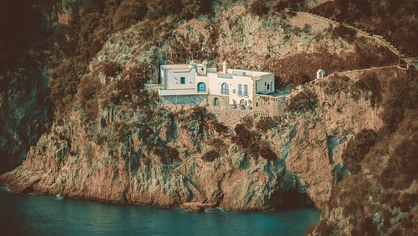 Tiny House Positano Italy Print