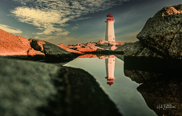 Sunrise Peggys Cove Nova Scotia Canada Print