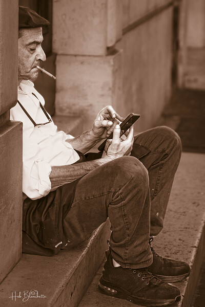 Coffee Break Rome Italy Print