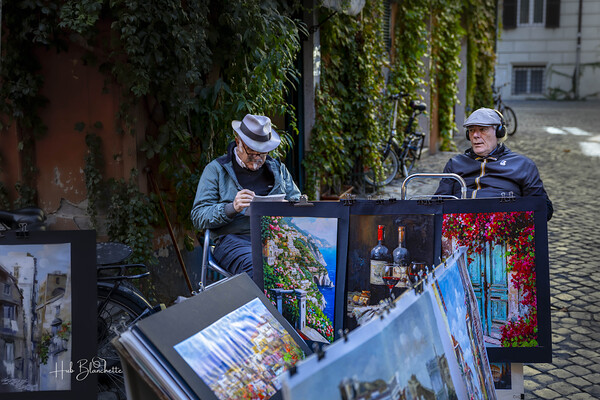 Artists Amalfi Italy Print