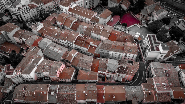 Roof tops Cannes France Print