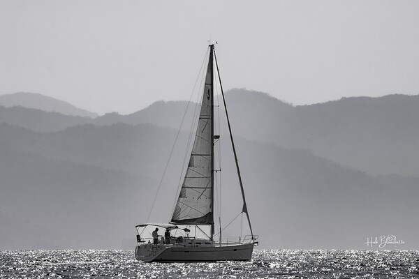 Sailing Puerto Vallarta Mexico Print