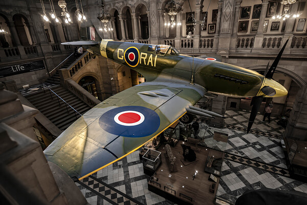 Spitfire LA198 Kelvingrove Art Gallery and Museum Glasgow Scotland Print