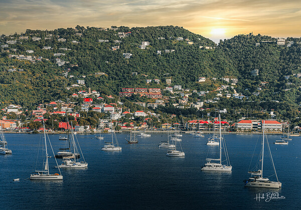 Down Town St.Thomas US Virgin Islands Print
