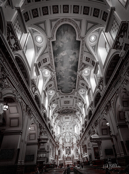 Basilica Cathedral in Old Quebec City Canada Print