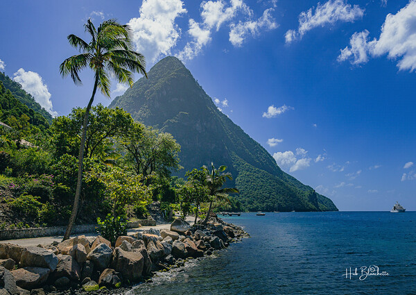 Petit Piton from Sugar Beach Saint Lucia Print