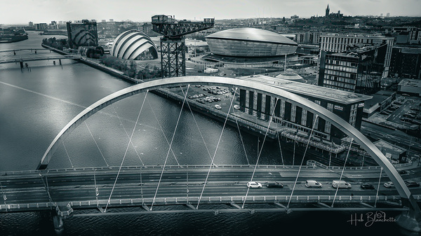 Squinty Bridge Glasgow Scotland UK Print
