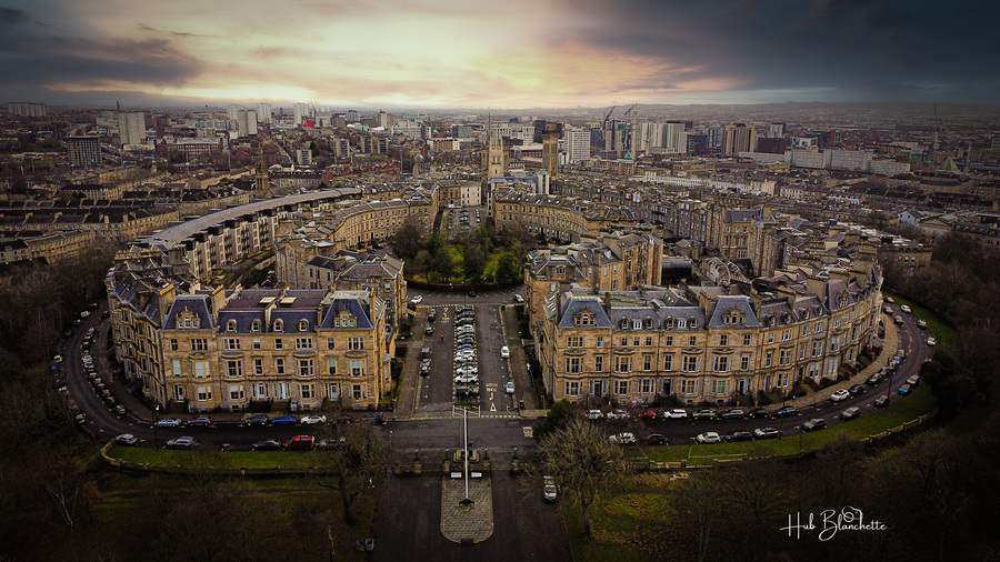 Park Circus Glasgows West End Scotland UK  Print