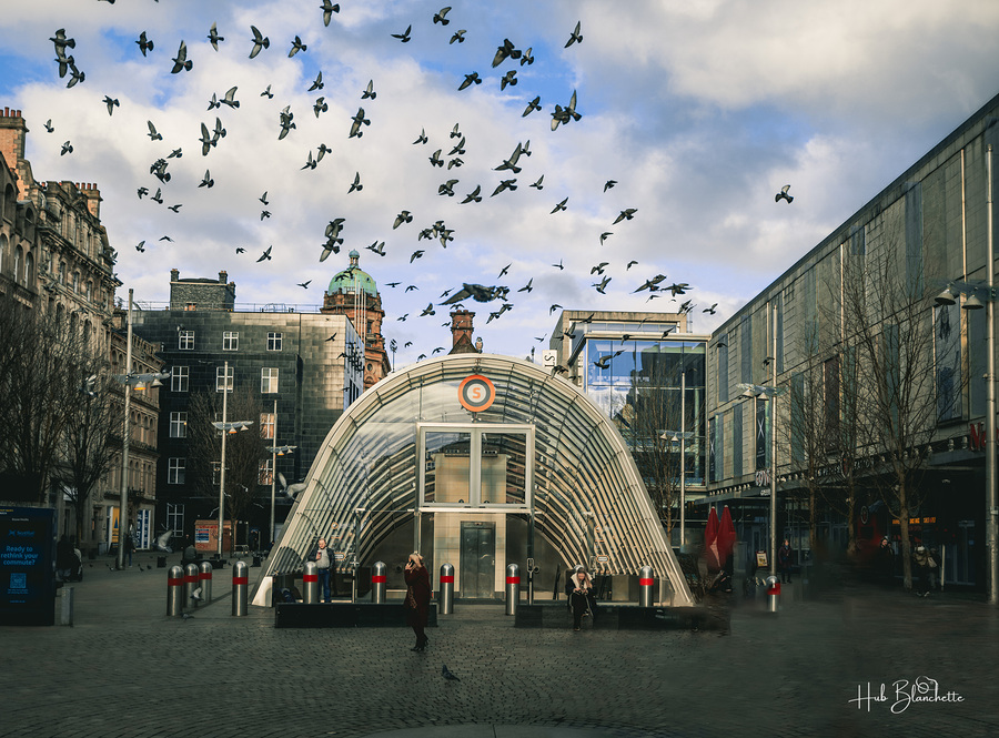 St Enoch Subway Station Glasgow Scotland UK  Print
