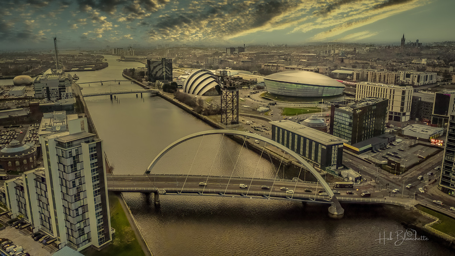 River Clyde Glasgow Scotland UK  Print