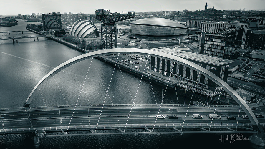 Squinty Bridge Glasgow Scotland UK  Print
