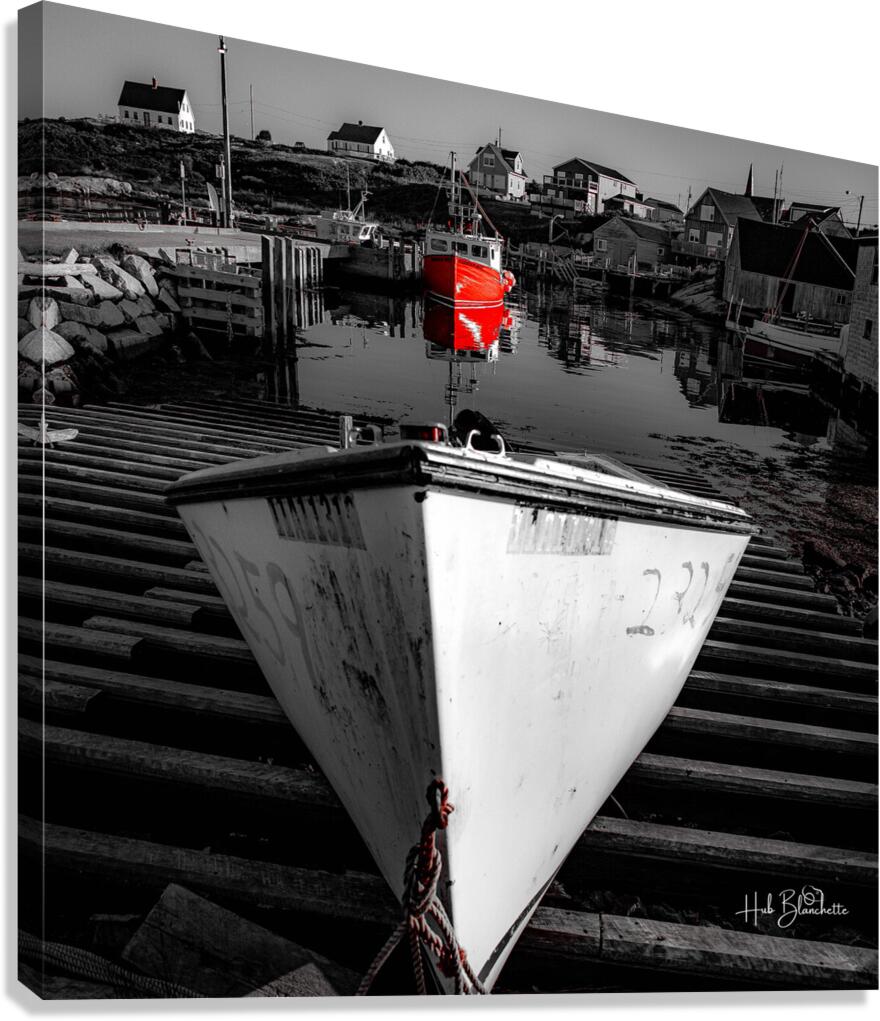 Peggys Cove Harbor Nova Scotia Canvas Print