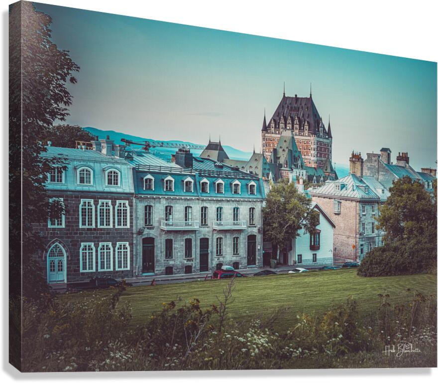 Hotel Frontenac Old Quebec Canada Canvas Print
