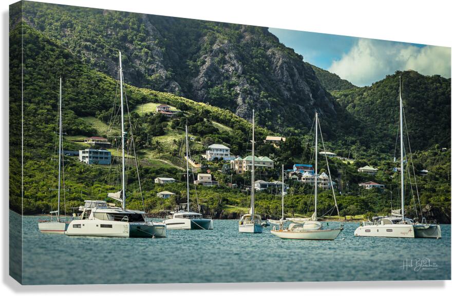 English Harbor IN Antigua And Barbuda Canvas Print