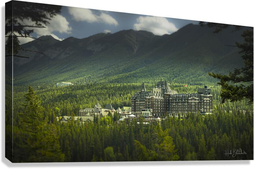 Sunset At The Fairmont in Banff Alberta Canada Canvas Print
