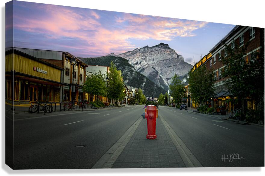 Banff Ave Banff Alberta Canada Canvas Print
