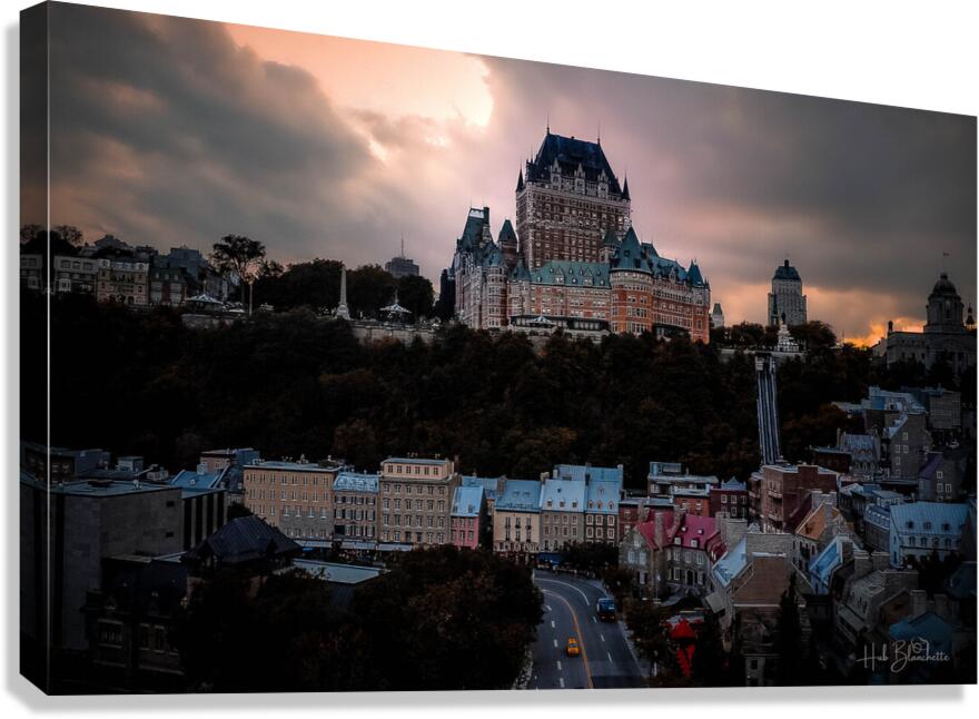 Chateau Frontenac Vieux Quebec Canada Canvas Print