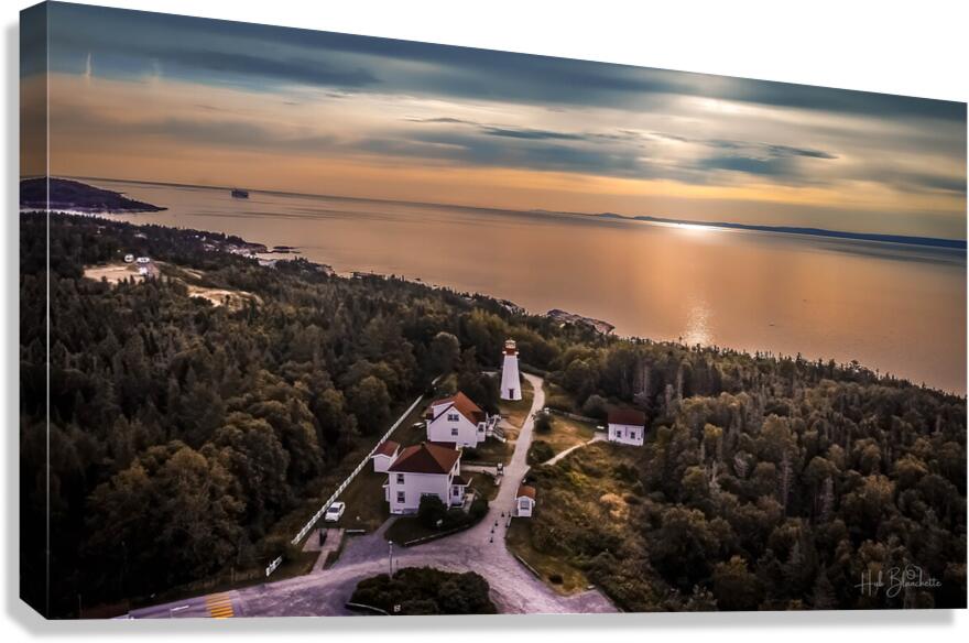 Cap de Bon-Desir Interpretation and Observation Centre Quebec Canada Canvas Print