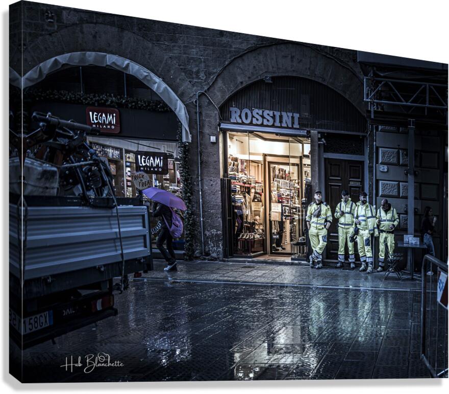 City Workers Florence Italy Canvas Print
