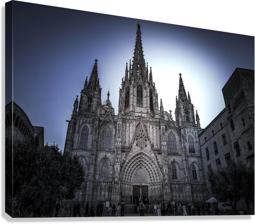 Barcelona Cathedral Spain Canvas Print
