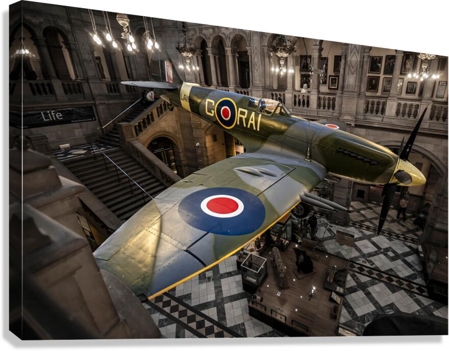 Spitfire LA198 Kelvingrove Art Gallery and Museum Glasgow Scotland Canvas Print