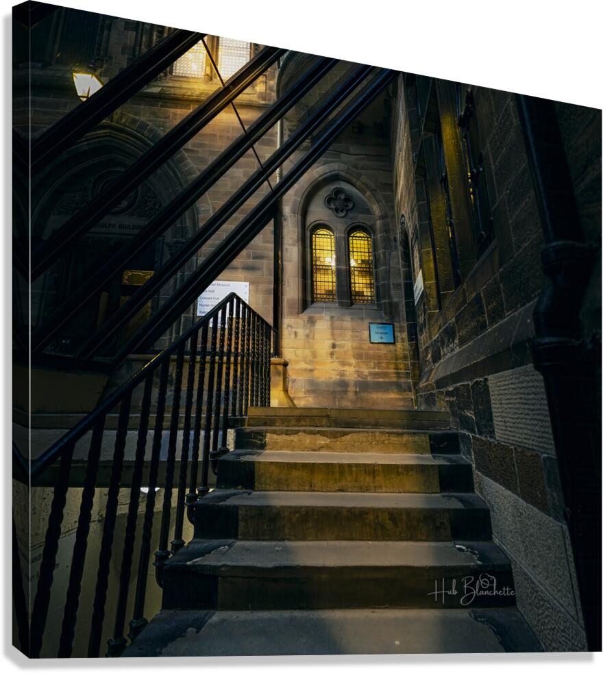 Lion and Unicorn Staircase University Of Glasgow Scotland UK Canvas Print