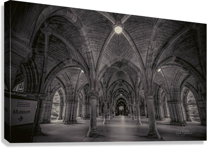  Cloisters at the University of Glasgow Scotland UK Canvas Print