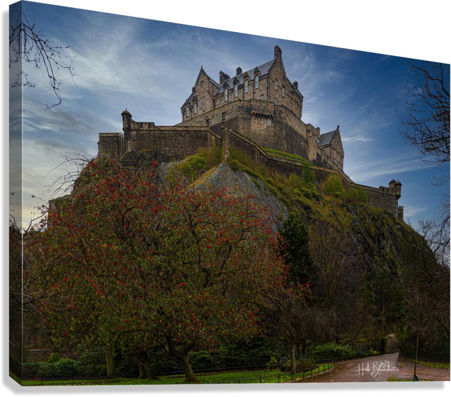 Edinburgh Castle West Side Scotland UK Canvas Print
