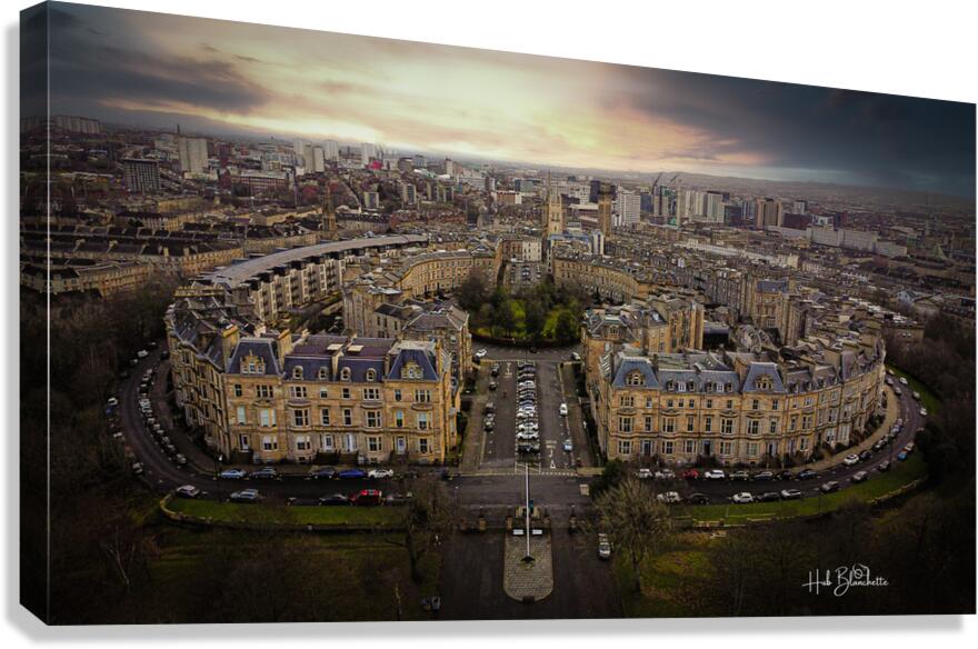 Park Circus Glasgows West End Scotland UK Canvas Print