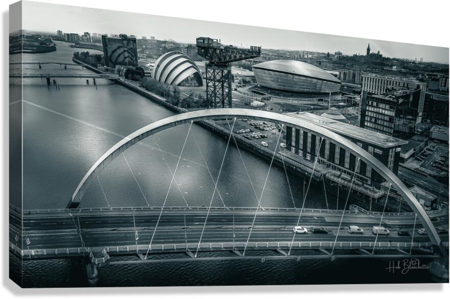 Squinty Bridge Glasgow Scotland UK Canvas Print